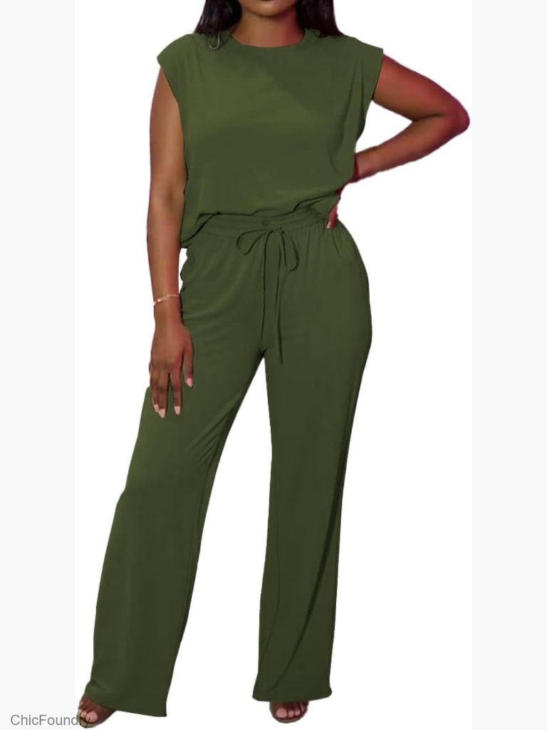 2 Piece Lounge Set Short Sleeve Matching Airport Travel Outfits Casual Clothes